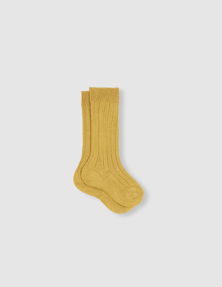 Chaussettes côtelées basiques